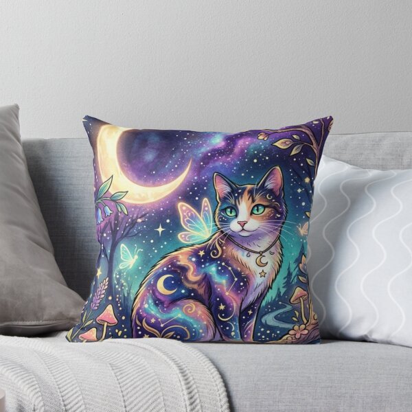 Item preview, Stardust & Magick - Celestial Night Cat with Moon designed and sold by RoyalDeluxGo.