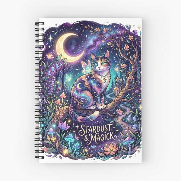 Item preview, Stardust & Magick - Celestial Night Cat with Moon designed and sold by RoyalDeluxGo.
