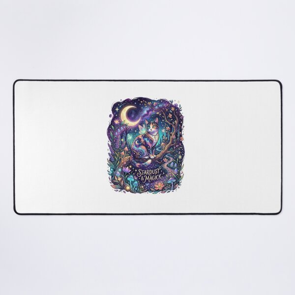 Item preview, Stardust & Magick - Celestial Night Cat with Moon designed and sold by RoyalDeluxGo.