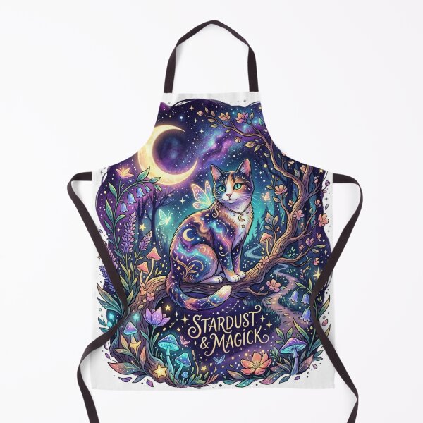 Item preview, Stardust & Magick - Celestial Night Cat with Moon designed and sold by RoyalDeluxGo.