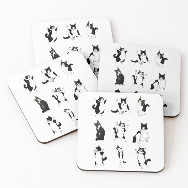 Item preview, Cute Minimalist Cat Pattern Art Adorable Kitty Digital Vector Illustration Playful Cat Silhouette Aesthetic Black Cat Patterns designed and sold by Matt_Smith.