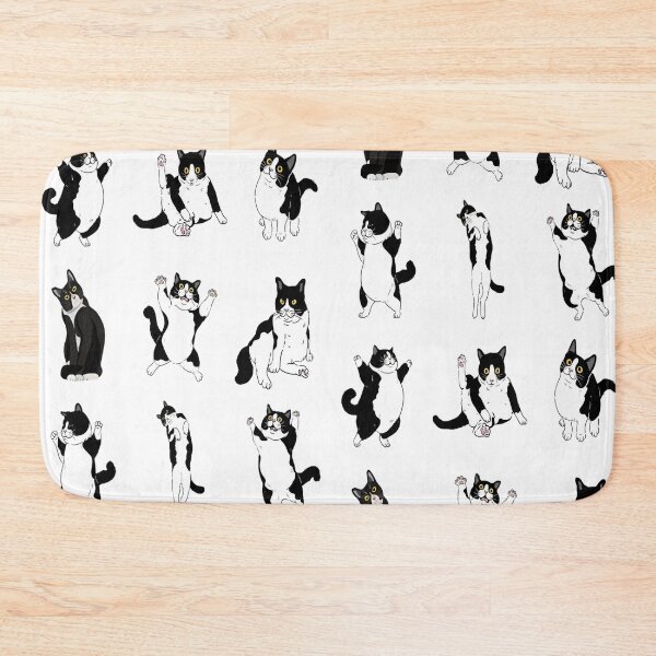 Item preview, Cute Minimalist Cat Pattern Art Adorable Kitty Digital Vector Illustration Playful Cat Silhouette Aesthetic Black Cat Patterns designed and sold by Matt_Smith.