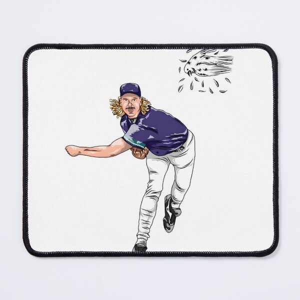 Item preview, Randy Johnson Cartoon Illustration - Fun and Playful Baseball Art designed and sold by SL-Productions.