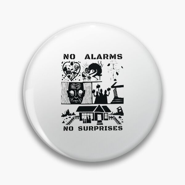 Item preview, No Alarms No Surprises Woodcut Style Art designed and sold by Cullenest.
