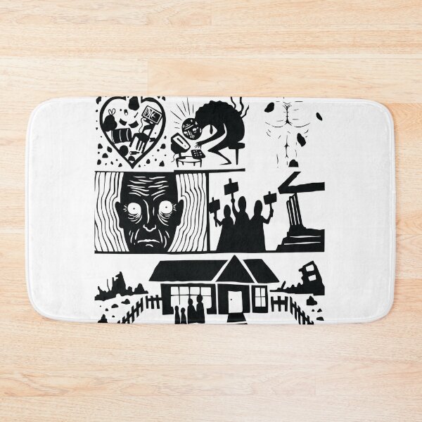 Item preview, No Alarms No Surprises Woodcut Style Art designed and sold by Cullenest.
