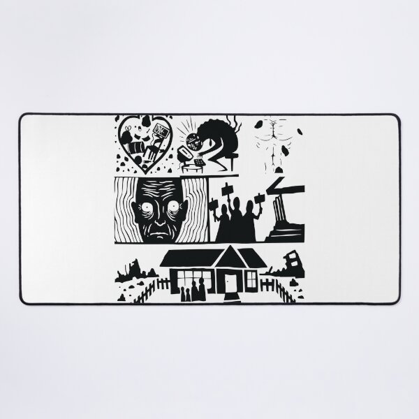 Item preview, No Alarms No Surprises Woodcut Style Art designed and sold by Cullenest.
