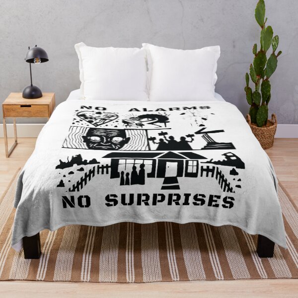 Item preview, No Alarms No Surprises Woodcut Style Art designed and sold by Cullenest.