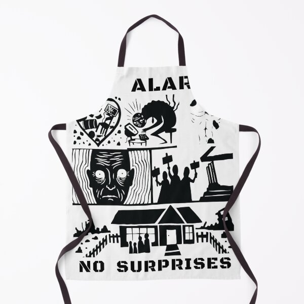 Item preview, No Alarms No Surprises Woodcut Style Art designed and sold by Cullenest.