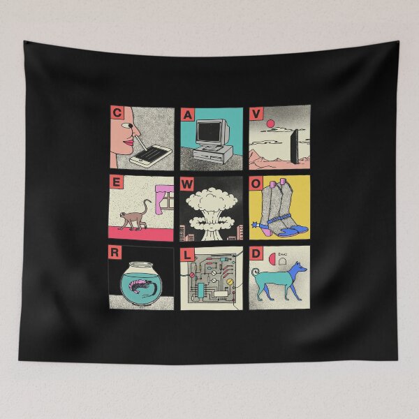 Item preview, CAVEWORLD Retro Comic Style Art Grid designed and sold by Cullenest.