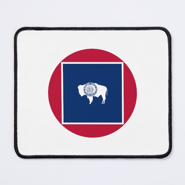 Item preview, Wyoming Circle Flag Moving Away Gift, Homesick WY Present designed and sold by shitpostee.