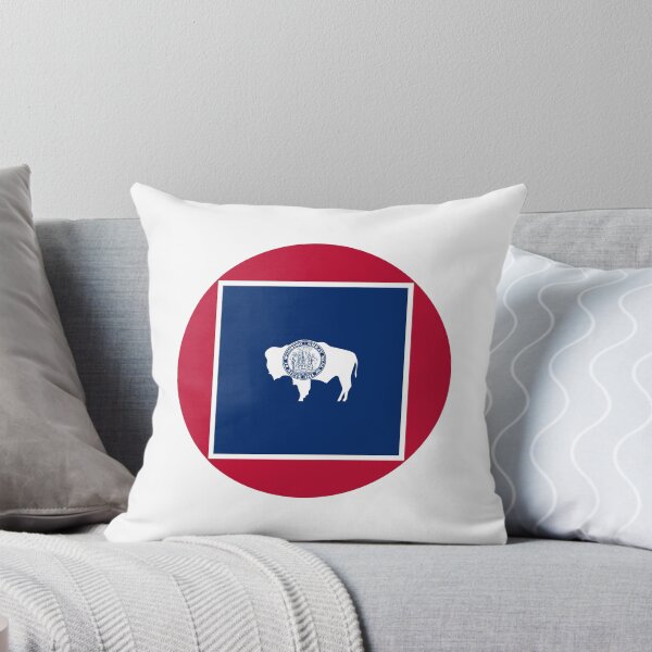 Item preview, Wyoming Circle Flag Moving Away Gift, Homesick WY Present designed and sold by shitpostee.