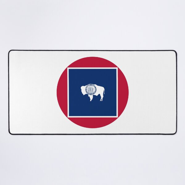Item preview, Wyoming Circle Flag Moving Away Gift, Homesick WY Present designed and sold by shitpostee.