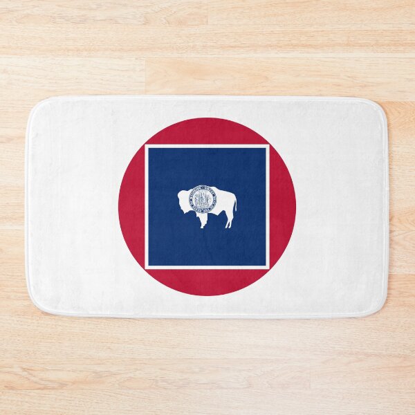Item preview, Wyoming Circle Flag Moving Away Gift, Homesick WY Present designed and sold by shitpostee.