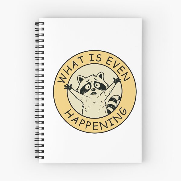 Item preview, What is Even Happening Funny Raccoon Vintage designed and sold by PatternFariss.