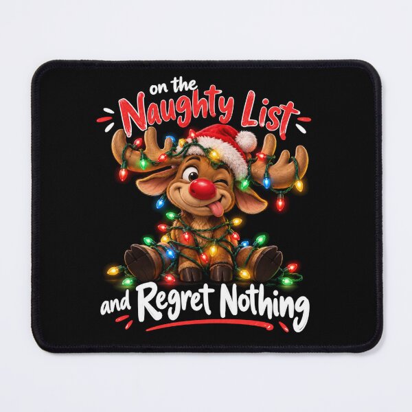 Item preview, On The Naughty List And Regret Nothing designed and sold by TheEndDesign.