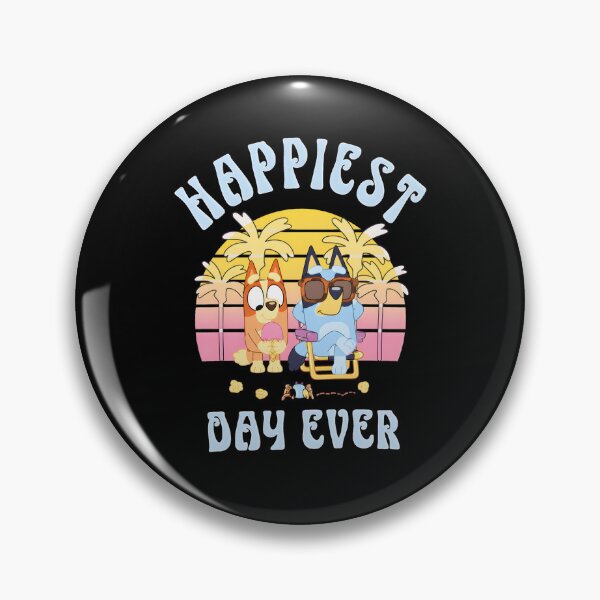 Item preview, Bluey and Bingo Happiest Day Ever Beach Sunset designed and sold by visionnen.
