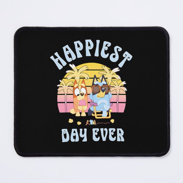 Item preview, Bluey and Bingo Happiest Day Ever Beach Sunset designed and sold by visionnen.