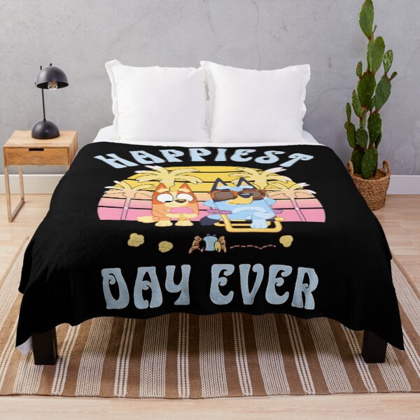 Item preview, Bluey and Bingo Happiest Day Ever Beach Sunset designed and sold by visionnen.