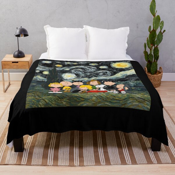 Item preview, Peanuts Starry Night Mashup designed and sold by LittleMamastore.