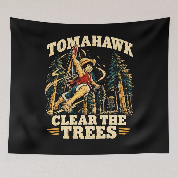 Item preview, Retro Manga Disc Golf Hit Every Tree Except The Basket Graphic designed and sold by lamiarte.