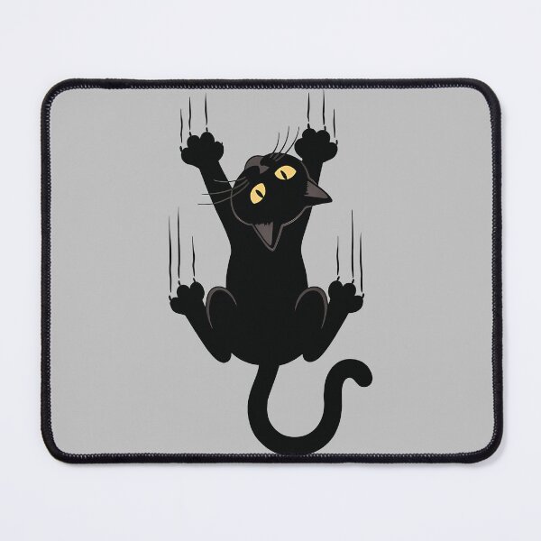 Item preview, Clinging Black Cat Scratching designed and sold by carvect-id.