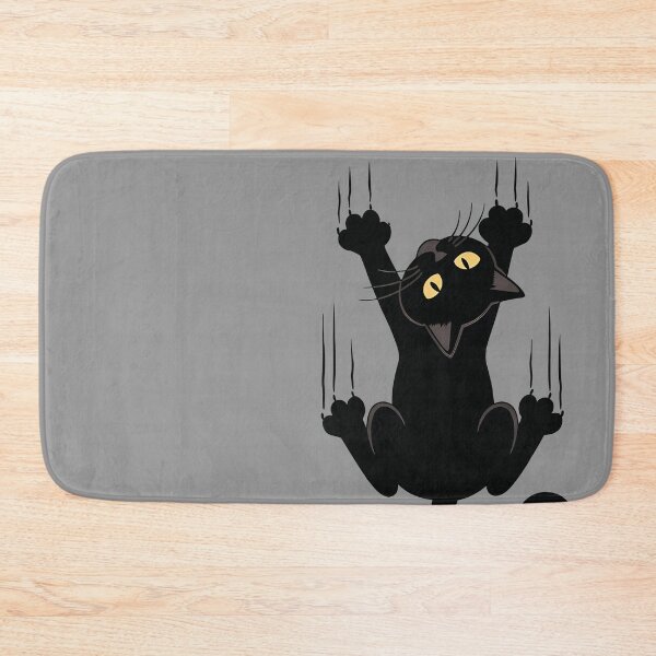 Item preview, Clinging Black Cat Scratching designed and sold by carvect-id.