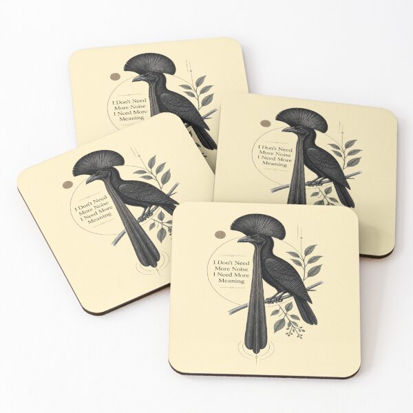 Item preview, Long-wattled Umbrellabird I Don't Need More Noise I Need More Meaning designed and sold by Max Store.