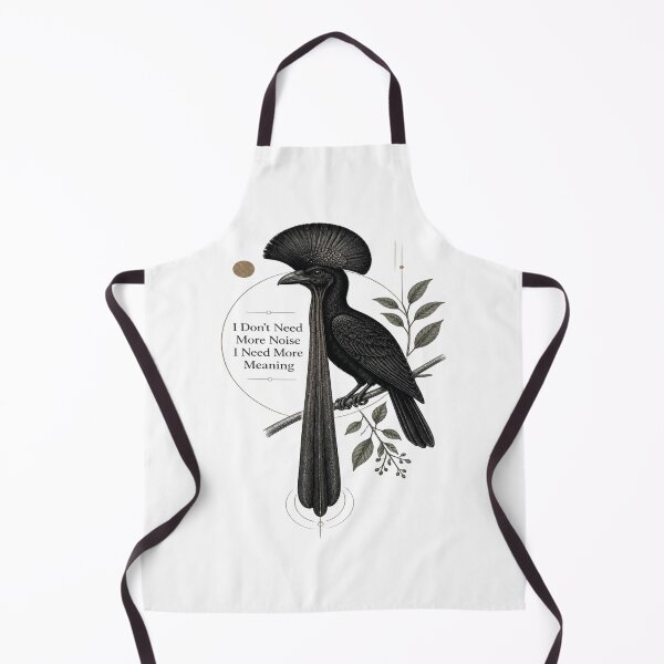 Item preview, Long-wattled Umbrellabird I Don't Need More Noise I Need More Meaning designed and sold by Max Store.