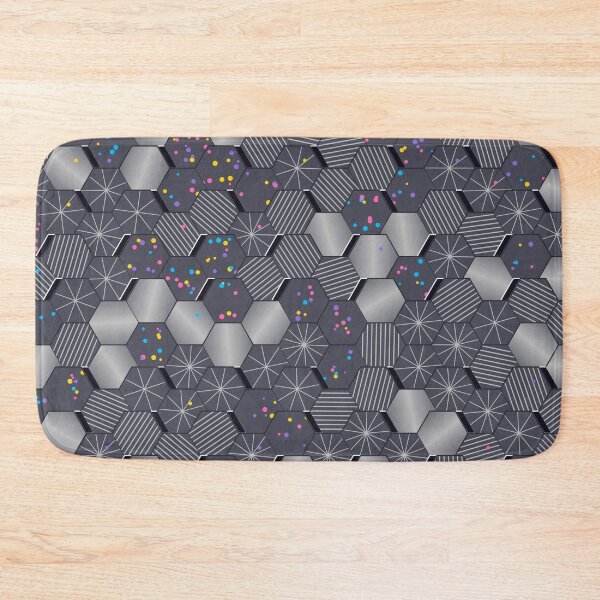 Item preview, Disco Ball Hexagon Mosaic Retro Geometric Tessellation Pattern designed and sold by KungPowUnicorn.