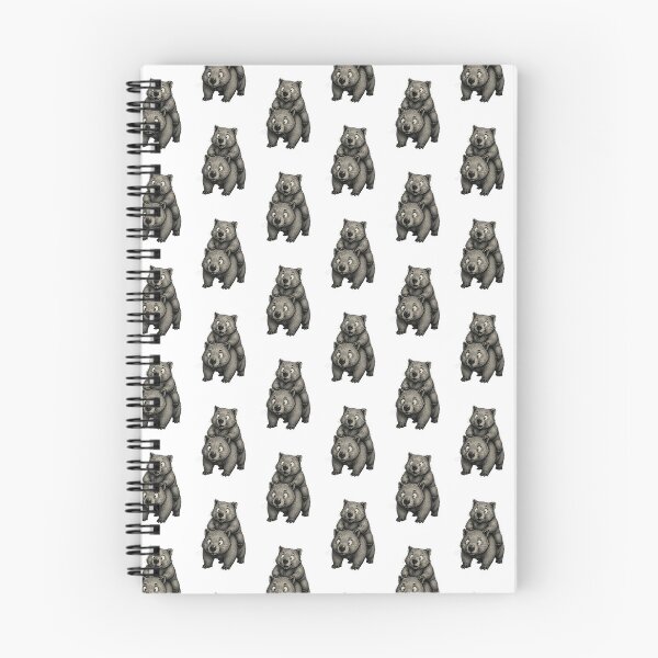 Item preview, HAPPY Friendly WOMBATS TOGETHER designed and sold by BRETT'S ART STUDIO.