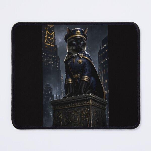 Item preview, Majestic Black Cat Commander in Dark City designed and sold by PurrfectHome.