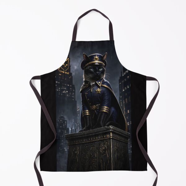 Item preview, Majestic Black Cat Commander in Dark City designed and sold by PurrfectHome.