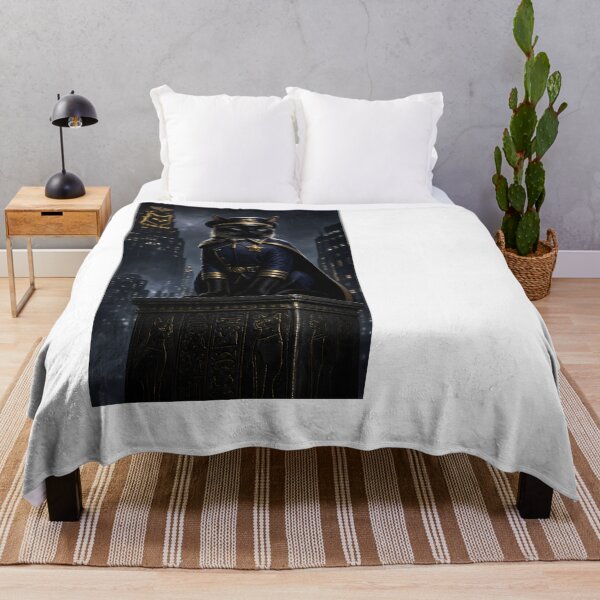 Item preview, Majestic Black Cat Commander in Dark City designed and sold by PurrfectHome.