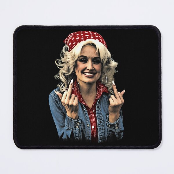 Item preview, Young Dolly Partton Middle Finger Rebel Bandana Vintage designed and sold by TrevionYoster.