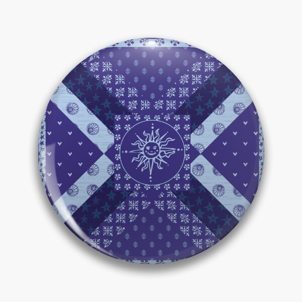 Item preview, Celestial Medieval Sun and Moon Cheater Quilt designed and sold by Goddessart.