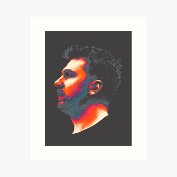Artikelvorschau, Illustrationsdesign inspiriert von Luka Doncic, einem Basketballspieler entworfen und verkauft von Brimitive.