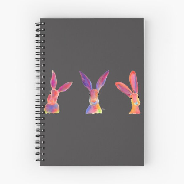 Item preview, Happy Hare Bunny Print by Shirley MacArthur - Cute Rabbit Illustration designed and sold by Brimitive.