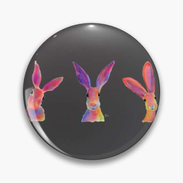 Item preview, Happy Hare Bunny Print by Shirley MacArthur - Cute Rabbit Illustration designed and sold by Brimitive.