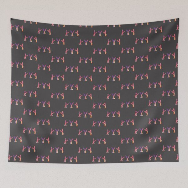 Item preview, Happy Hare Bunny Print by Shirley MacArthur - Cute Rabbit Illustration designed and sold by Brimitive.