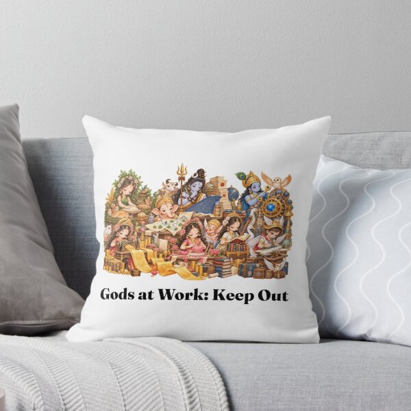 Item preview, Gods at Work Keep Out – Divine Timing Cosmic Workshop designed and sold by Safe Soul DeLife.