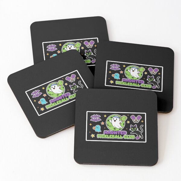 Item preview, Haunted Pickleball Club Cute Ghost Black Cat Halloween designed and sold by FestivityFinds.
