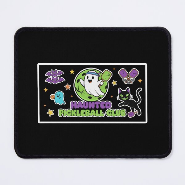 Item preview, Haunted Pickleball Club Cute Ghost Black Cat Halloween designed and sold by FestivityFinds.