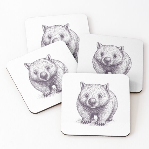 Aperçu de l'œuvre DESSIN DE WOMBAT AUSSI créée et vendue par BRETT'S ART STUDIO.
