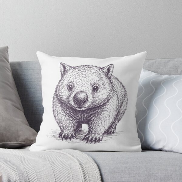 Aperçu de l'œuvre DESSIN DE WOMBAT AUSSI créée et vendue par BRETT'S ART STUDIO.