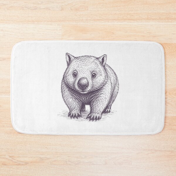 Item preview, AUSSIE WOMBAT DRAWING designed and sold by BRETT'S ART STUDIO.