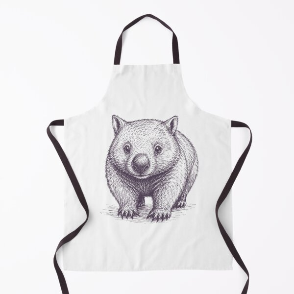 Item preview, AUSSIE WOMBAT DRAWING designed and sold by BRETT'S ART STUDIO.