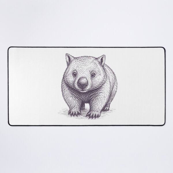 Item preview, AUSSIE WOMBAT DRAWING designed and sold by BRETT'S ART STUDIO.