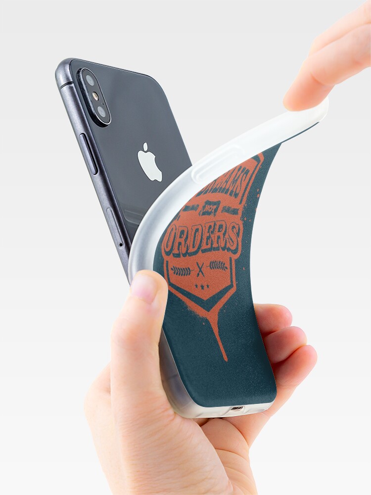 Alternate view of FOLLOW DREAMS NOT ORDERS dirty iPhone Case & Cover