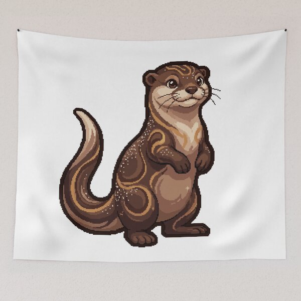 Item preview, Enchanted Chocolate Truffle Otter Familiar designed and sold by PixelBrujeria.