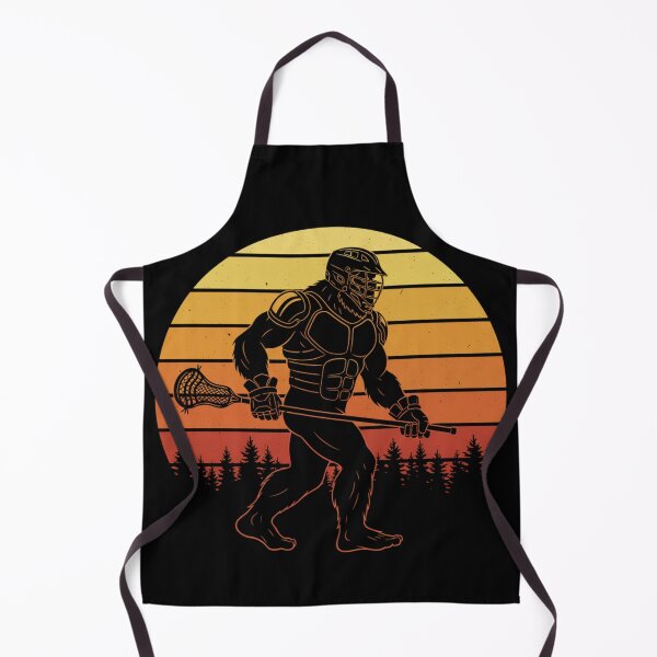 Item preview, Bigfoot Lacrosse Retro Sunset Funny Sasquatch Player designed and sold by CF_VintageDesign.